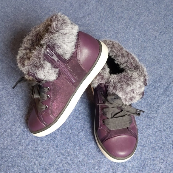Clarks Other - New Clarks Daisy High Top Sneaker Purple 10.5